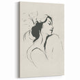 Minimalist Abstract Art – Modern Simple Line Art Portrait