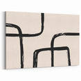 Minimalist Abstract Art | Modern Simple Abstract Wall Decor | Black & Beige