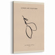 Minimalist Abstract Leaf Art - Simple Black Shapes on Beige - Modern Decor