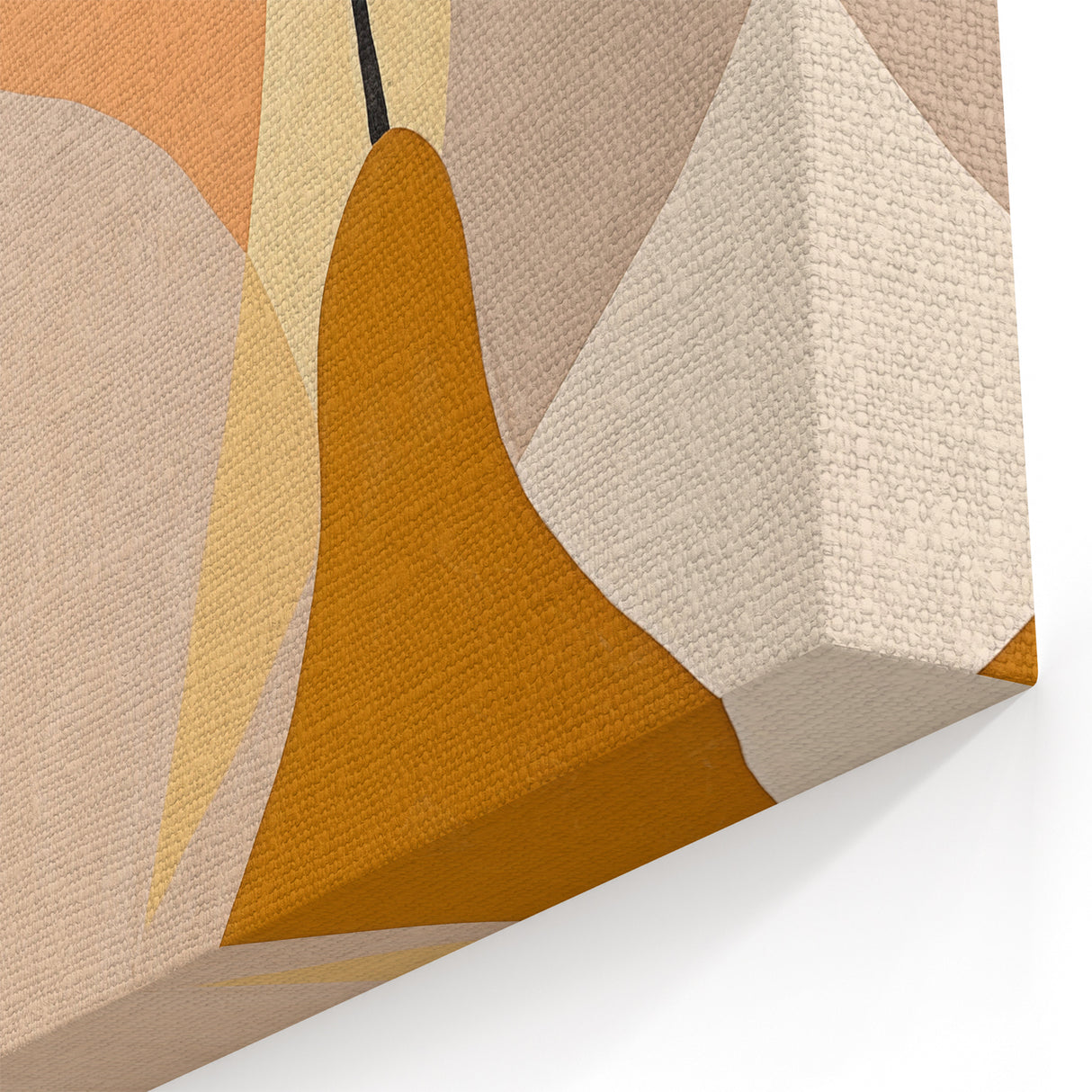 Abstract Minimalist Art - Earthy Geometric Shapes - Modern Wall Decor