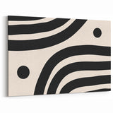 Modern Minimalist Prints - Abstract Geometric Black and White Wall Art