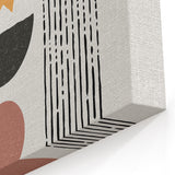 Minimalist Geometric Wall Art: Abstract Arch and Sunburst Design