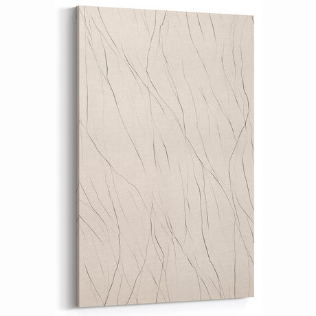 Elegant Minimalist Wall Art - Black and White Geometric Canvas Print