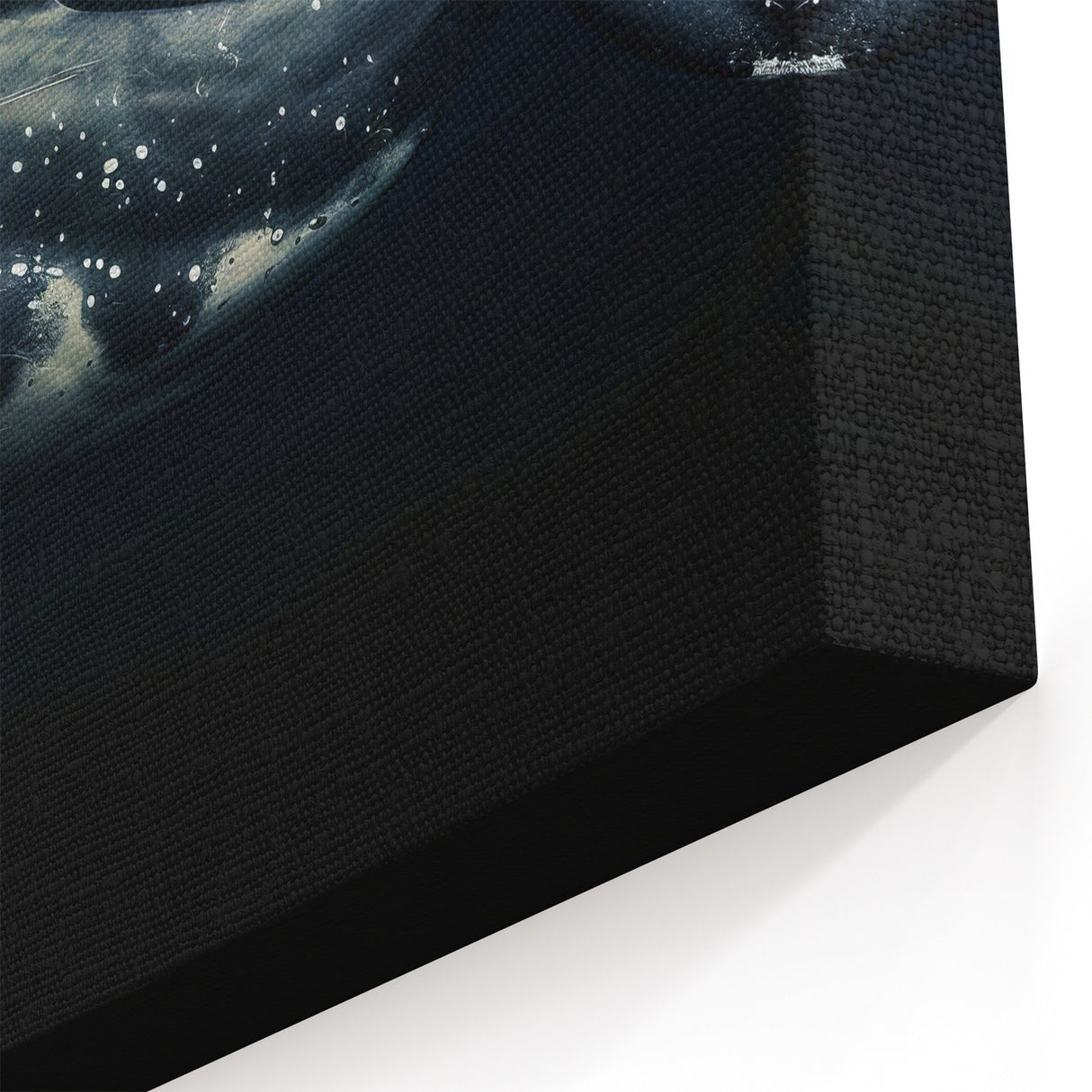 Majestic Dolphin Wall Art - Dark Underwater Marine Life Canvas Print