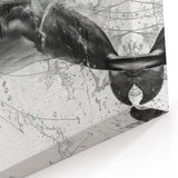 Sleek Dolphin Wall Art - Minimalist Marine Life Canvas Print