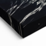 Bold Dolphin Wall Art - Dynamic Black and White Marine Canvas Print