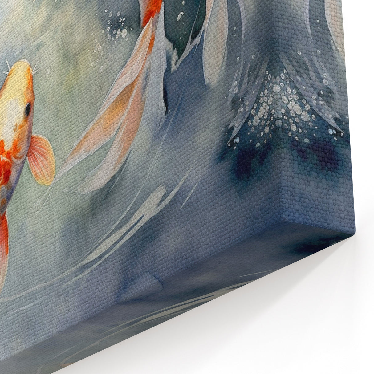 Serene Koi Fish Wall Art - Elegant Marine Life Canvas Print Decor