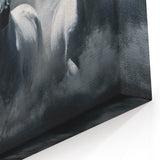 Horse Wall Art - Powerful White Horses in Motion - Canvas Print