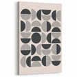 Minimalist Abstract Geometric Wall Art - Modern Black and White Design