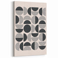 Minimalist Abstract Geometric Wall Art - Modern Black and White Design