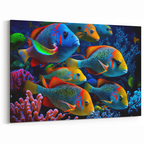 Colorful Coral Reef Fish Wall Art - Canvas, Framed & Acrylic Prints