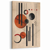 Minimalist Abstract Art - Modern Geometric Print with Earthy Tones