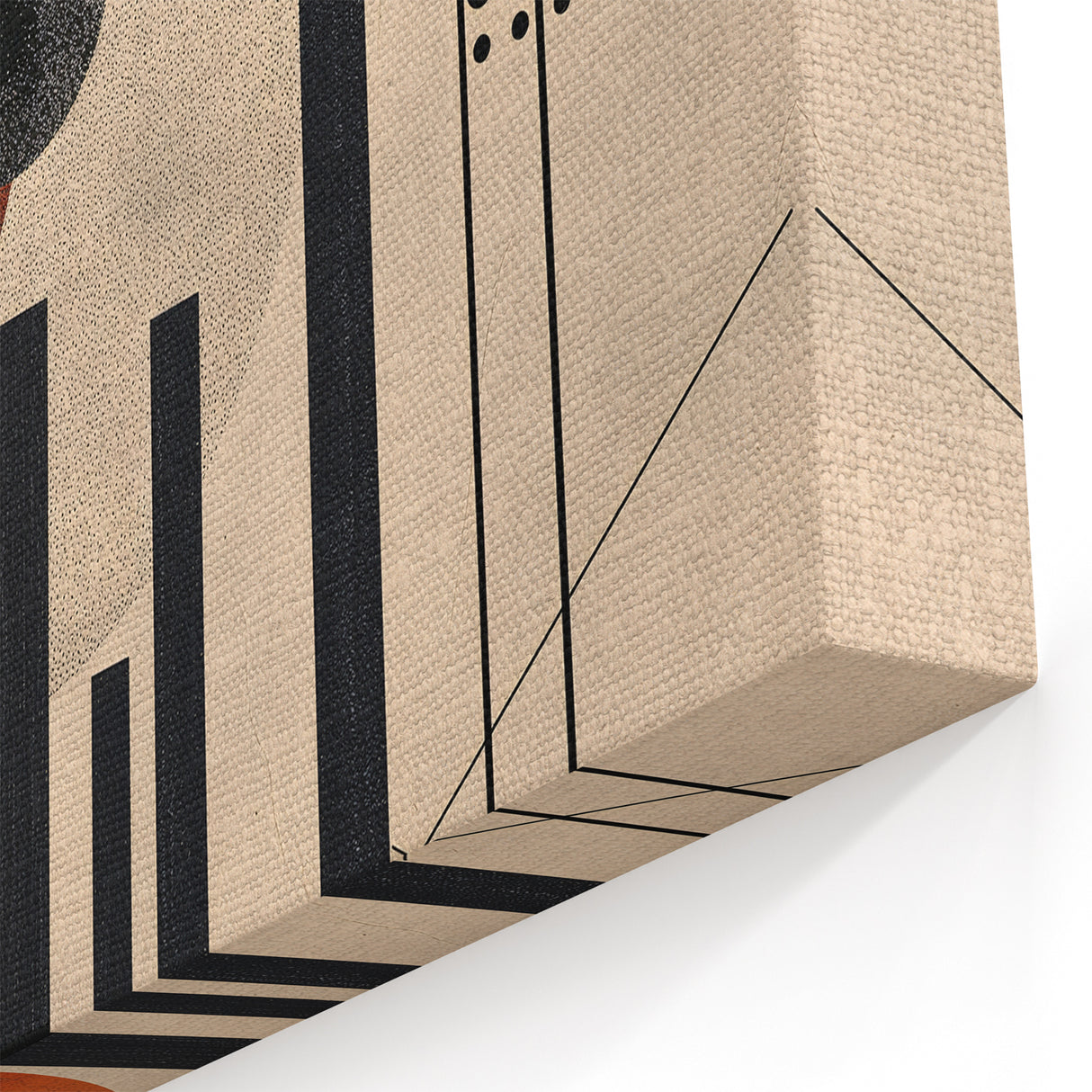 Minimalist Abstract Art - Modern Geometric Print with Earthy Tones