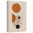 Minimalist Geometric Abstract Art – Modern Black and Brown Design