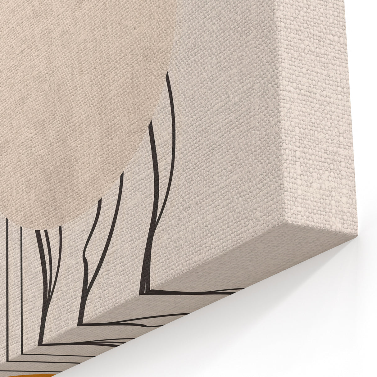 Modern Minimalist Abstract Art – Earthy Tones with Geometric Forms