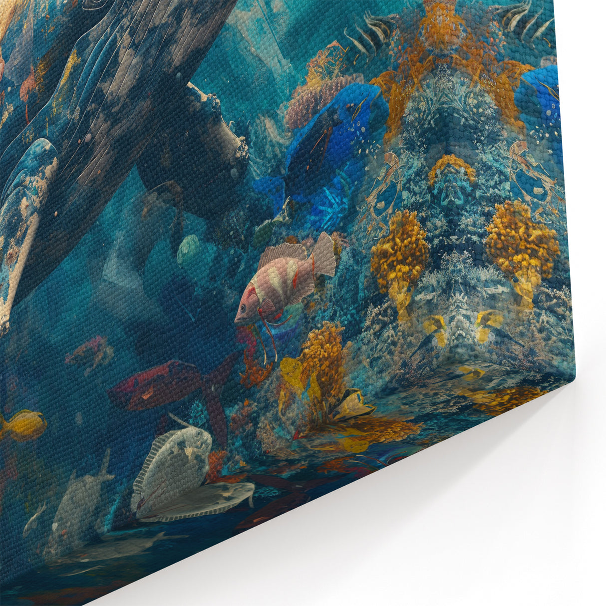 Majestic Whale and Coral Reef Wall Art - Canvas, Framed & Acrylic