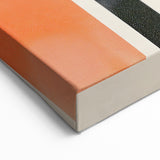 Minimalist Abstract Art - Modern Geometric Design in Black, Orange, Yellow