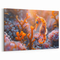 Delicate Seahorse Wall Art - Seahorse Canvas Print - Marine Life Decor