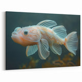 Ethereal Fish Wall Art - Translucent Fish Canvas Print - Ocean Decor