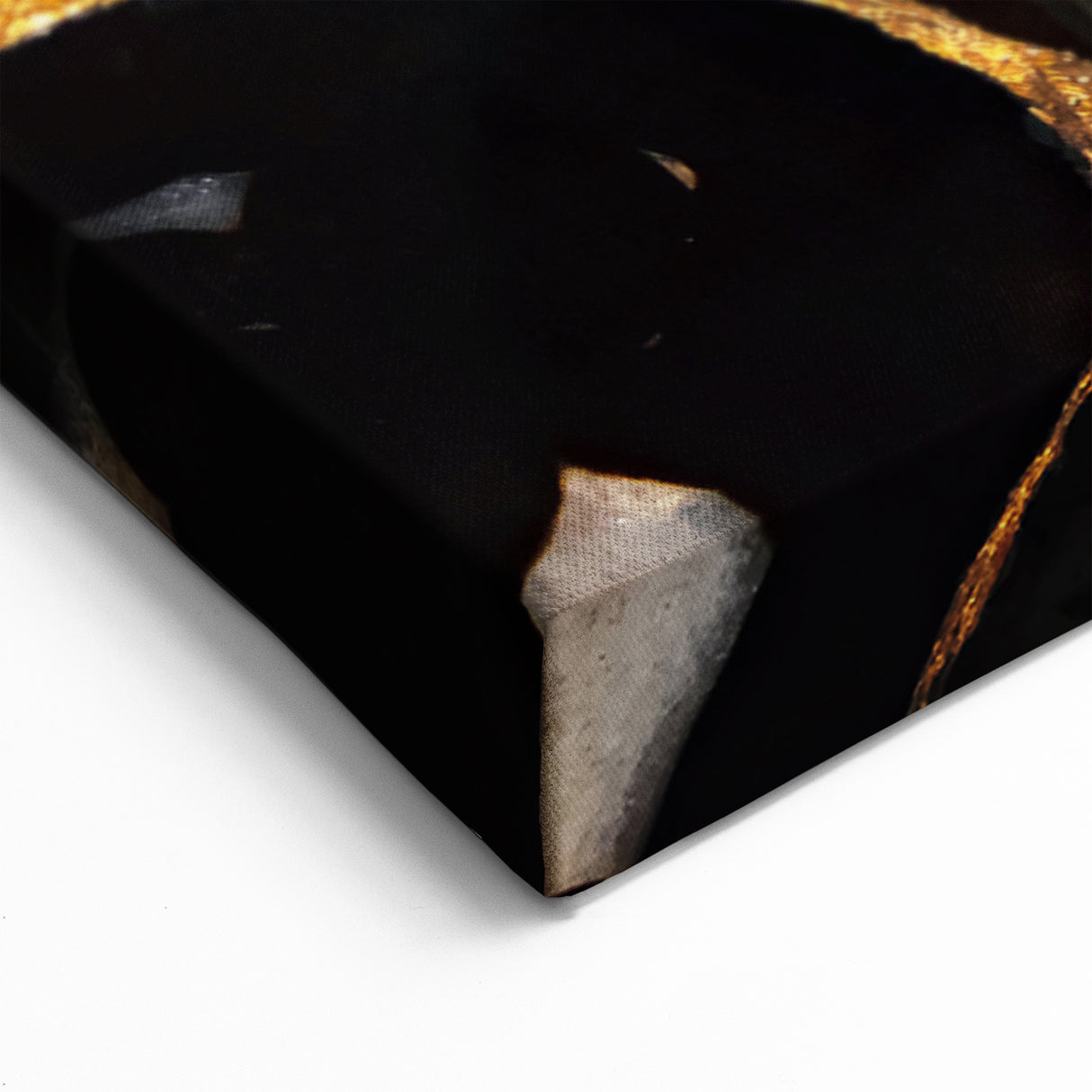 Abstract Nature Prints - Bold Geode Patterns with Gold Accents Canvas