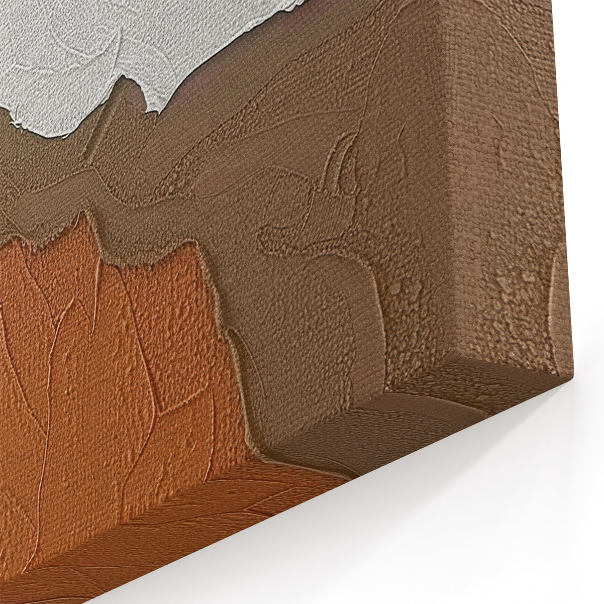 Textured Earth Tones Abstract Art - Modern Neutral Canvas Decor