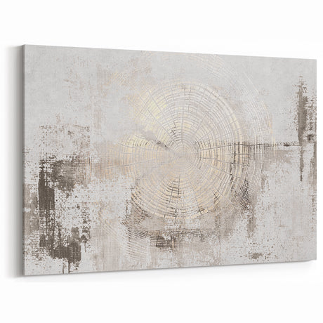 Modern Strokes and Lines Abstract Art in Neutral Tones