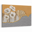 Elegant Floral Strokes & Lines Art - Modern Abstract Canvas Print