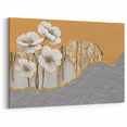 Elegant Floral Strokes & Lines Art - Modern Abstract Canvas Print
