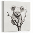 Koala Wall Art - Cute Australian Wildlife Canvas Print for Nursery Decor
