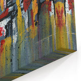 Dynamic Abstract Line Art with Bold Strokes - Modern Canvas Wall Art