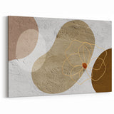Elegant Rose Line Art – Earthy Tones Abstract Wall Decor for Serenity