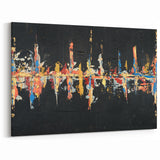 Bold Geometric Line Art with Striking Strokes - Abstract Canvas Print