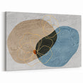 Spring Meadow Line Art – Pastel Abstract Wall Decor with Floral Design