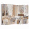 Neutral Tones Abstract Strokes Canvas - Modern Minimalist Wall Art