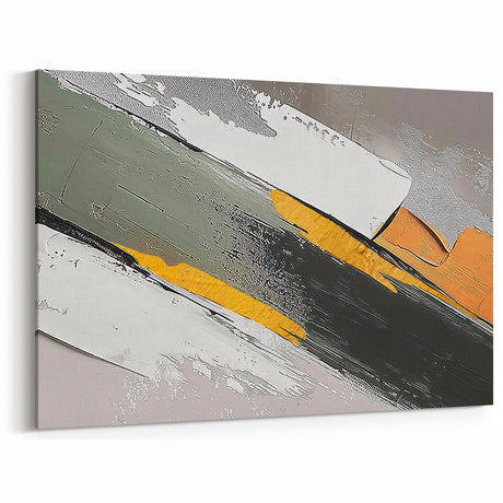 Modern Geometric Line Art - Abstract Strokes and Colorful Canvas