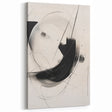Dynamic Monochrome Art - Minimalist Black and White Abstract Canvas