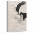 Modern Monochrome Art - Abstract Black and White Minimalist Canvas