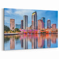 Tampa Skyline Wall Art - Radiant Reflections at Twilight