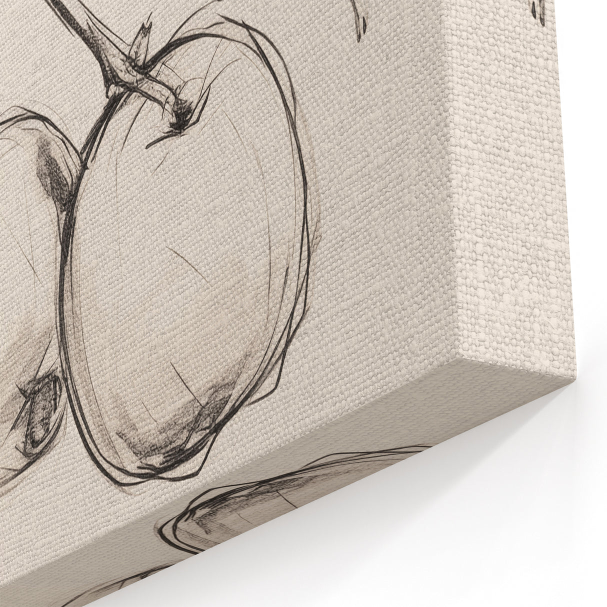 Minimalist Fruit Art - Homegrown Fruit Sketch - Elegant Wall Decor