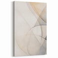 Minimalist Abstract Geometric Art - Subtle Neutral Toned Canvas Print