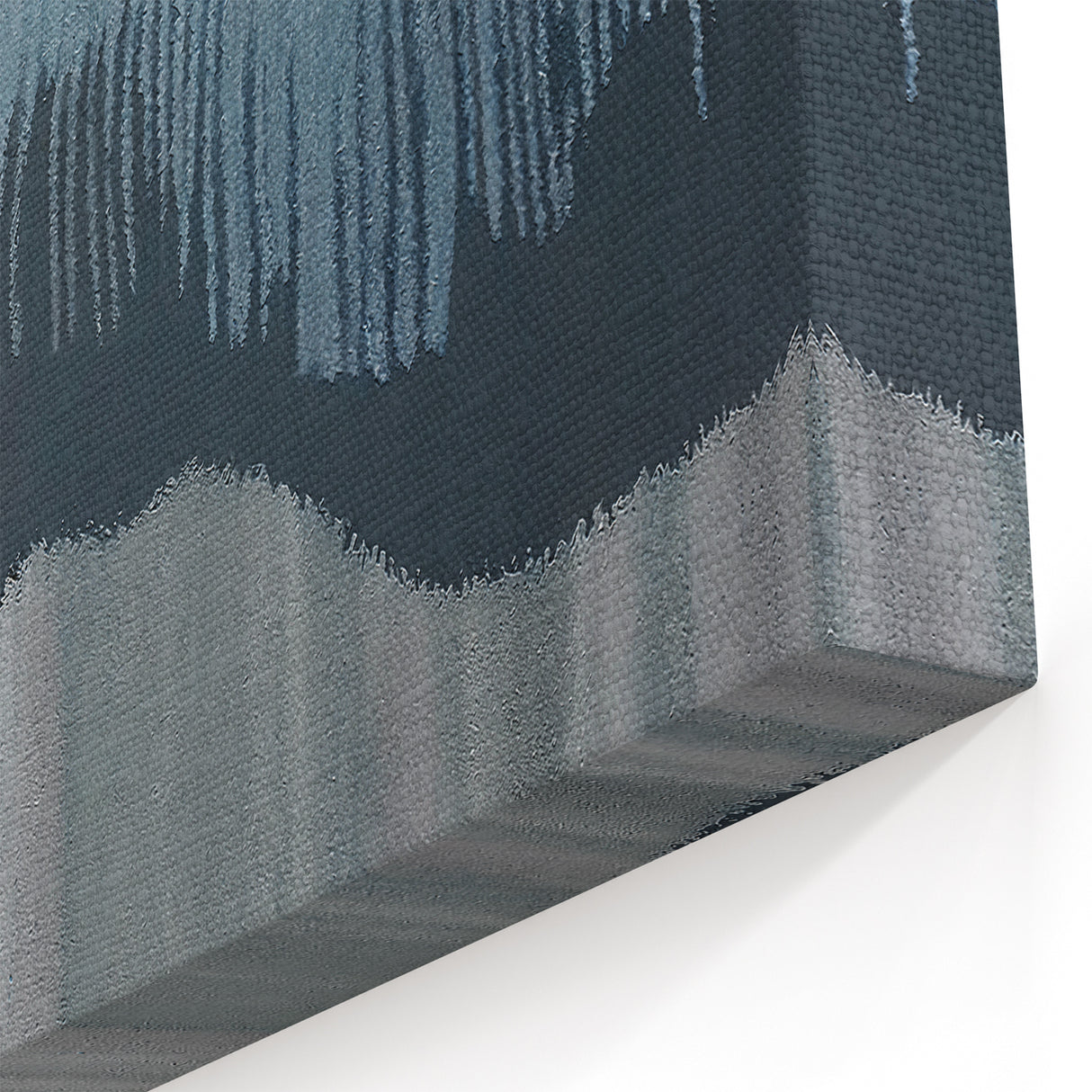 Abstract Line Art with Soothing Blue and Gray Textured Waves