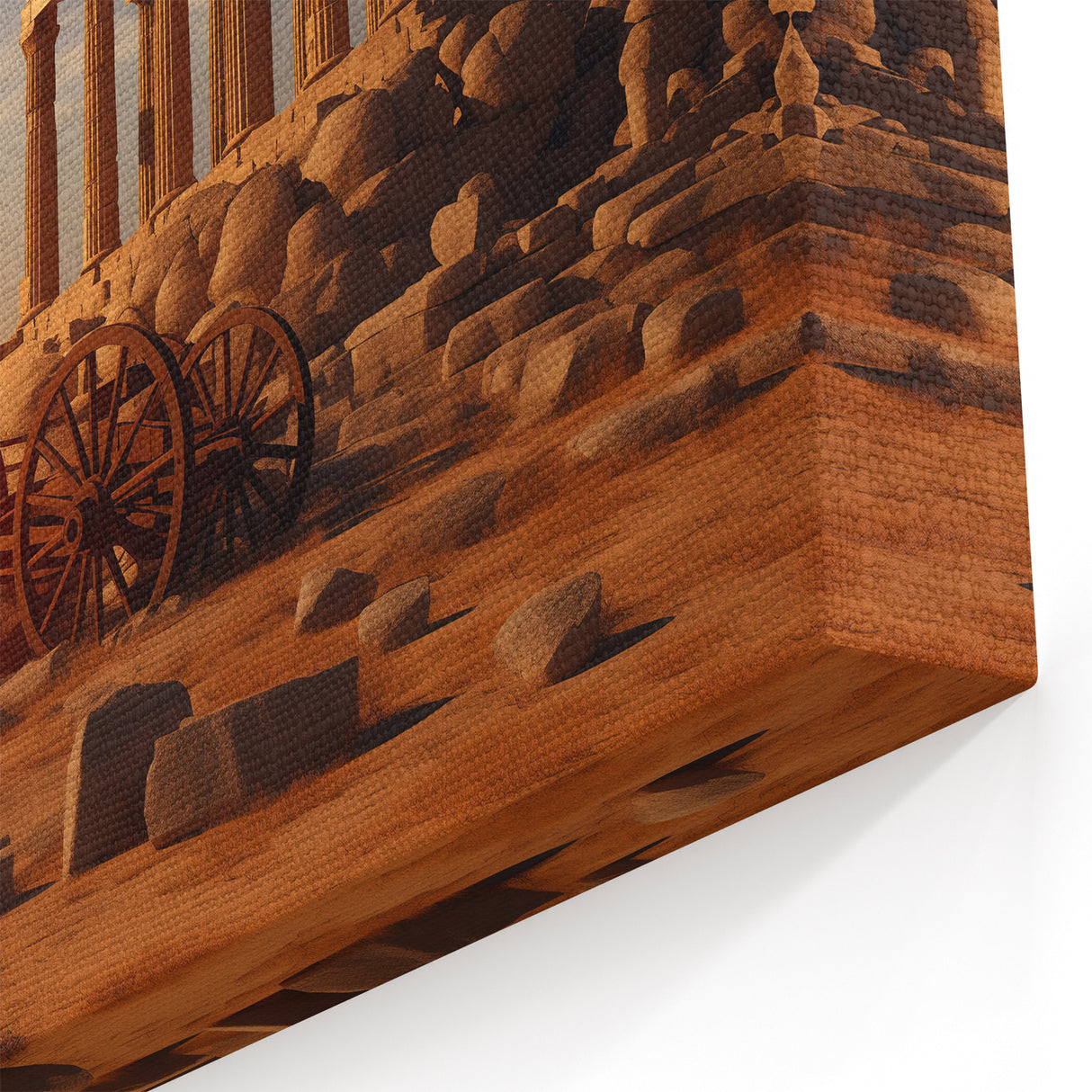 Ancient Ruins Wall Art - Greek Temple at Sunset Canvas & Prints