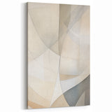Minimalist Abstract Art - Neutral Geometric Canvas for Modern Interiors