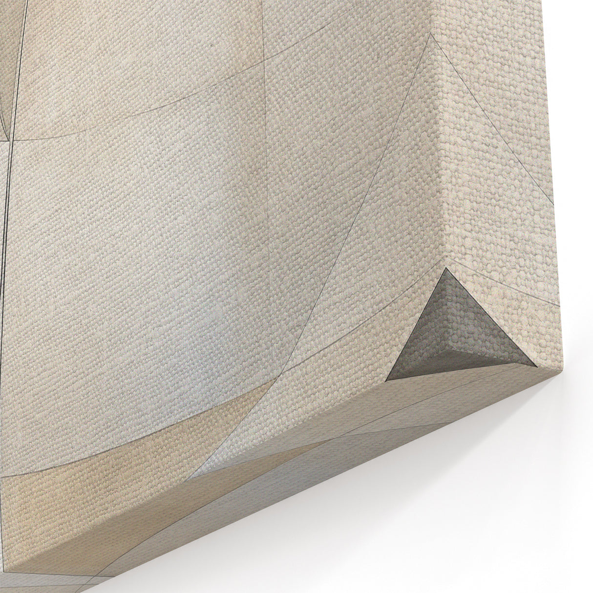 Minimalist Abstract Art - Neutral Geometric Canvas for Modern Interiors
