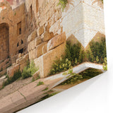 Ancient Ruins Wall Art - Sunlit Stone Fortress Canvas & Prints