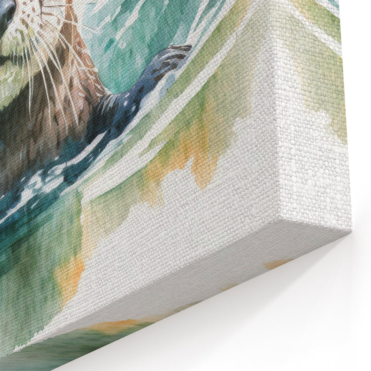 Serene Sea Otter Wall Art - Tranquil Marine Life Canvas & Framed Prints