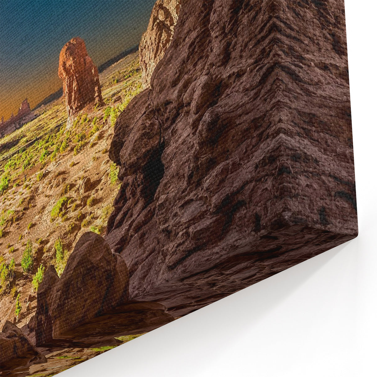 Sunrise Desert Arch Wall Art - Vibrant Landscape Canvas Print