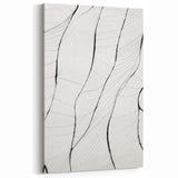 Minimalist Abstract Art: Intricate Line Patterns in Monochrome Design