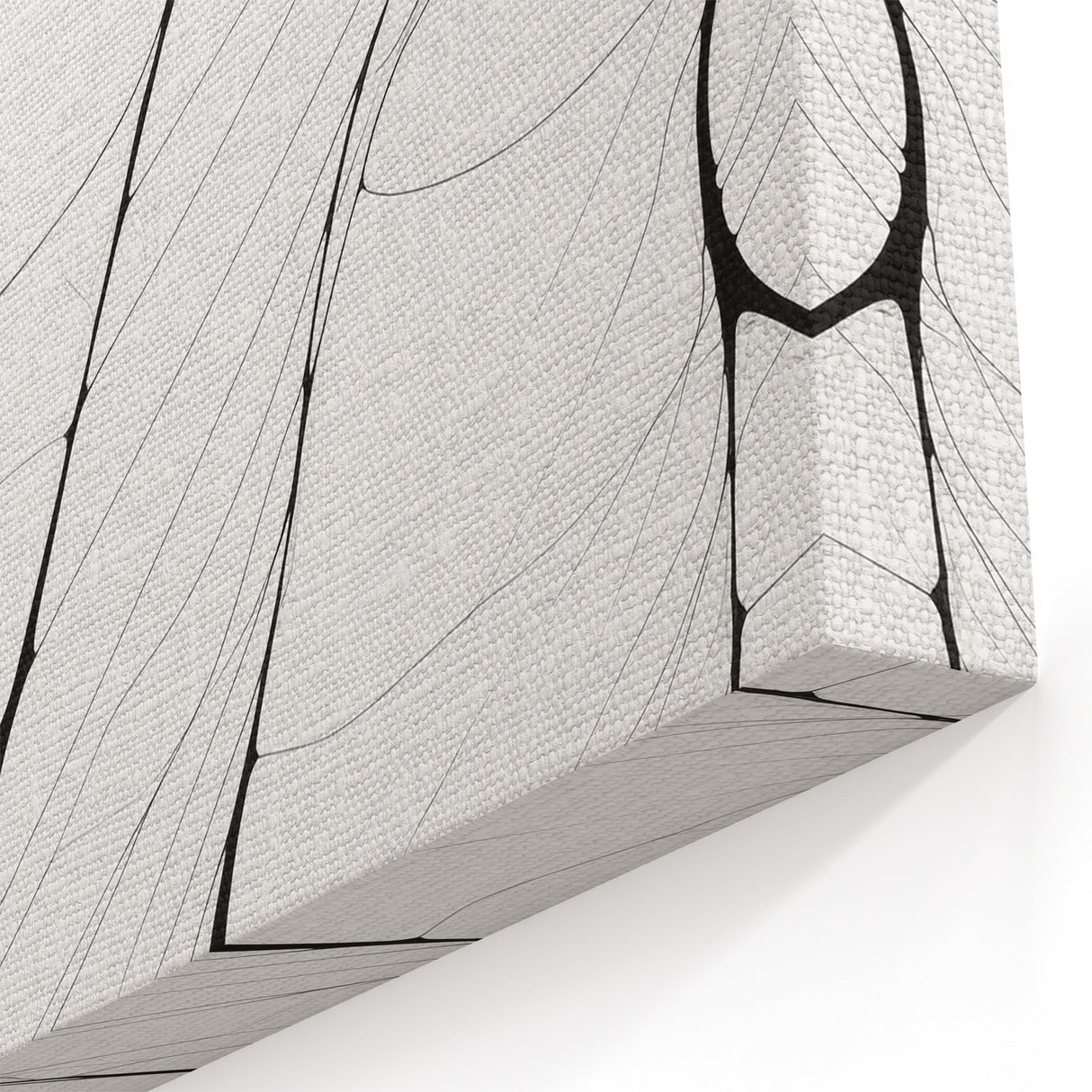 Minimalist Abstract Art: Intricate Line Patterns in Monochrome Design