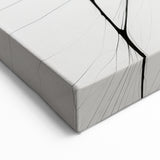 Minimalist Abstract Art: Intricate Line Patterns in Monochrome Design